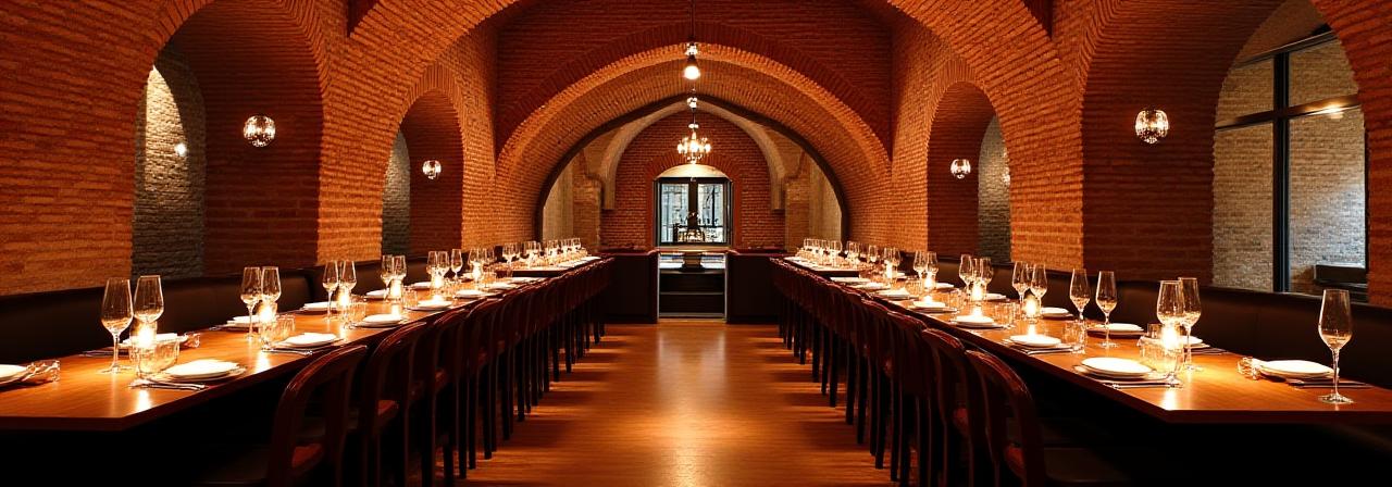 Interno elegante di Arcata Ristorante con archi storici